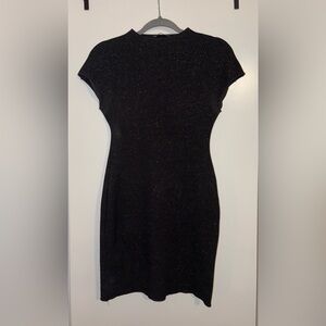 Zara Black Sparkle Mini Dress